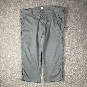 Lee Work Wear Pants Womens Plus 24W M HD Lee Gray Utlity Relaxed